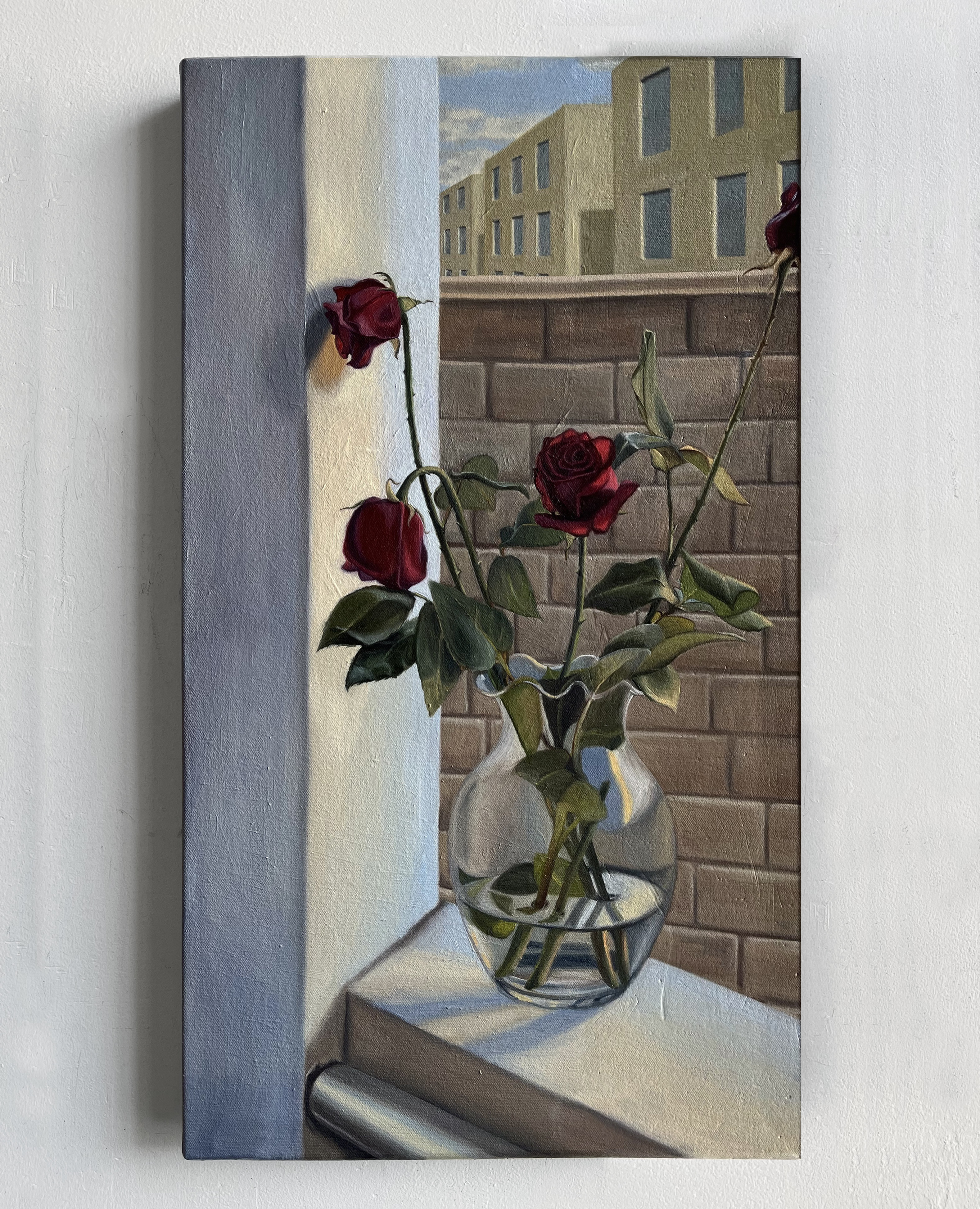 Avec Mimi, 26x15” 2023 <br>oil on canvas<br><br>